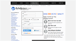 Desktop Screenshot of flybilletter.com