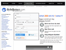 Tablet Screenshot of flybilletter.com